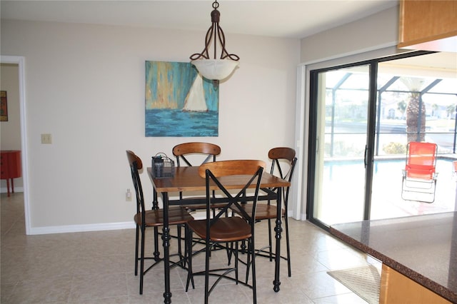 view of dining area