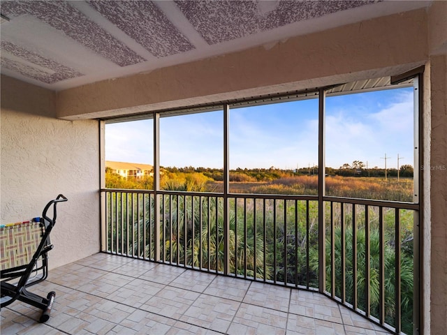 view of sunroom