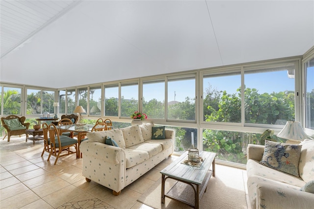 sunroom with plenty of natural light