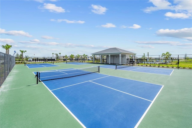 view of sport court featuring basketball court