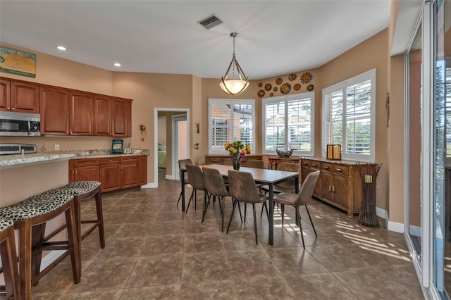 view of dining area