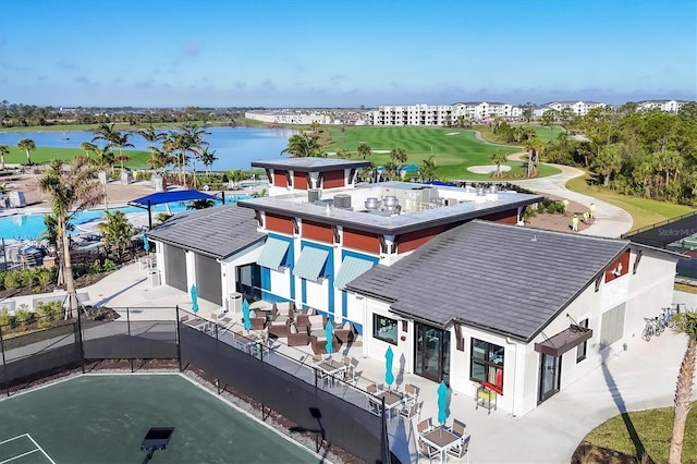 12470 Wellen Golf St Unit 203, Venice, FL 34293 - birds eye view of property with a water view