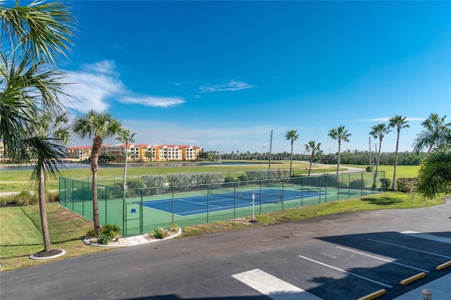 view of tennis court