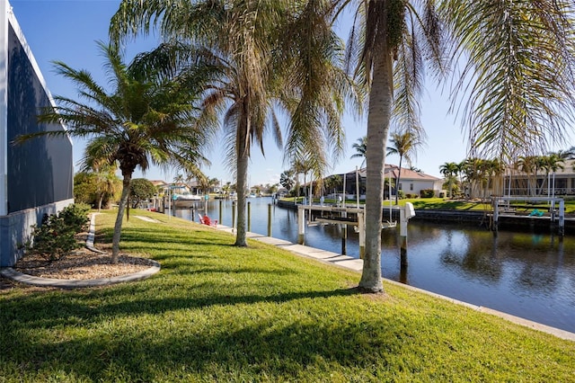 525 Madrid Blvd, Punta Gorda, FL 33950 - water view featuring a dock and nearby suburban area