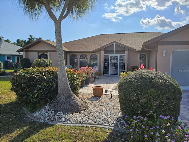 view of ranch-style home