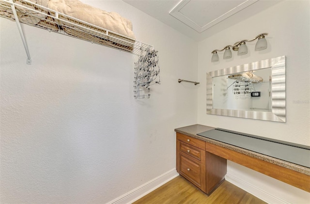 interior space featuring light hardwood / wood-style floors