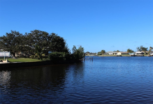 view of water feature