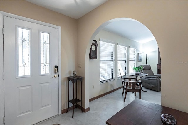 entrance foyer with a healthy amount of sunlight