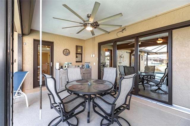 view of dining space