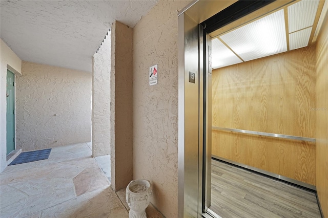 bathroom with elevator