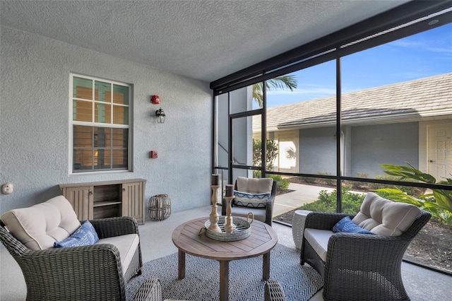 view of sunroom