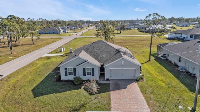 aerial view featuring a residential view