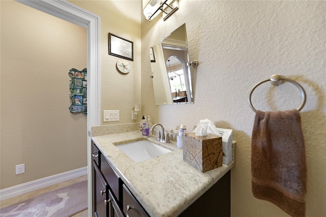 bathroom with vanity