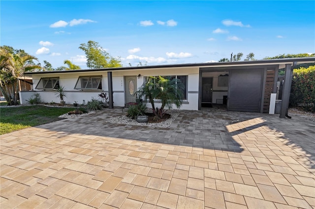 view of ranch-style home