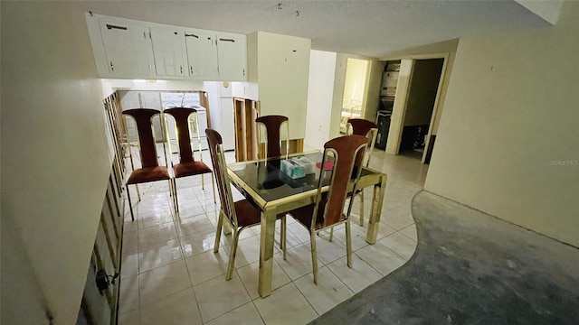 view of tiled dining space