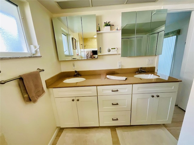 bathroom with vanity