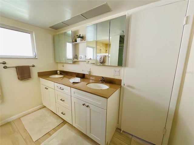 bathroom with vanity