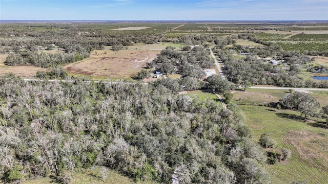 drone / aerial view featuring a rural view