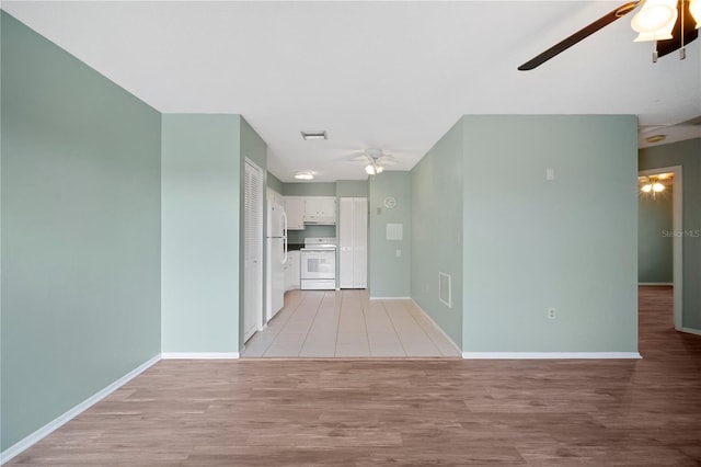 interior space with light wood-type flooring