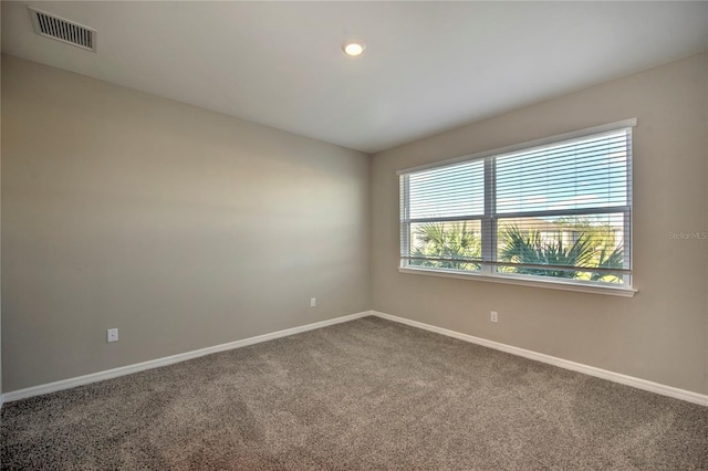 view of carpeted empty room