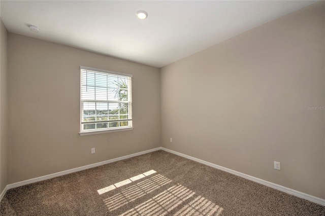 unfurnished room featuring carpet floors