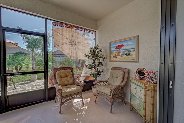 view of sunroom / solarium