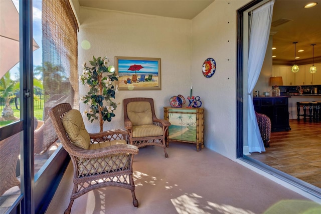 view of sunroom / solarium