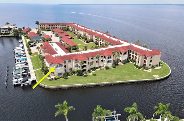 1 Colony Point Dr Unit 3C, Punta Gorda, FL 33950 - bird's eye view featuring a water view