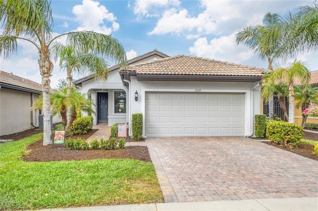 view of front of home featuring a garage