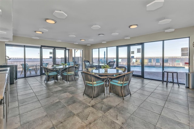 view of dining space