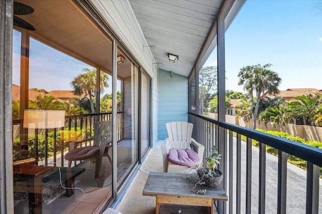 view of balcony