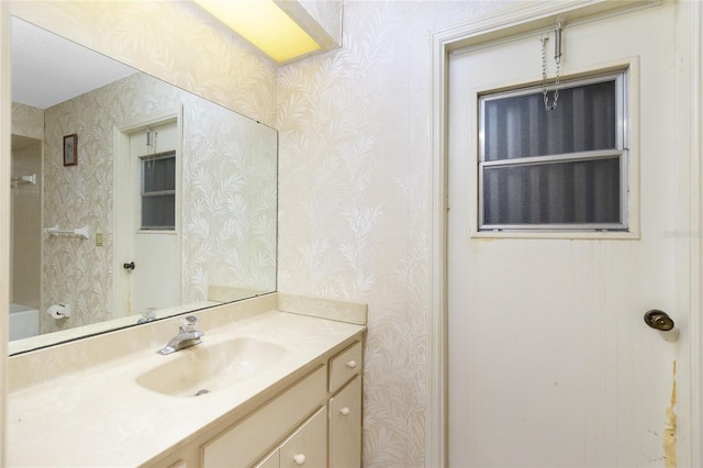 bathroom with vanity