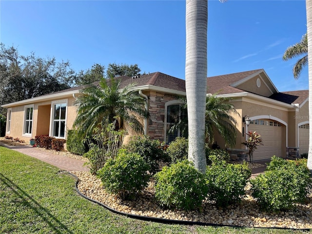 view of home's exterior featuring a garage