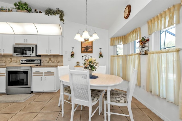 kitchen featuring white cabinets, decorative backsplash, and stainless steel appliances