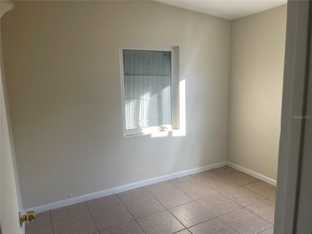 view of tiled empty room