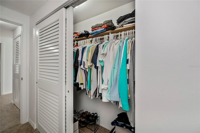 view of closet