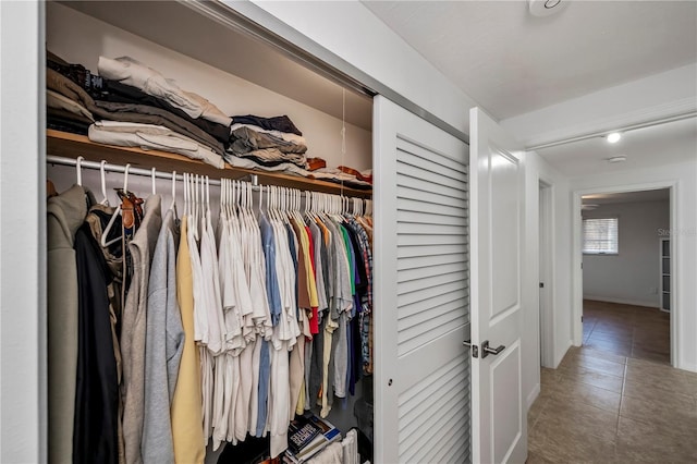 view of closet