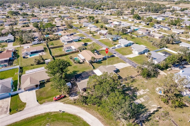 aerial view featuring a residential view