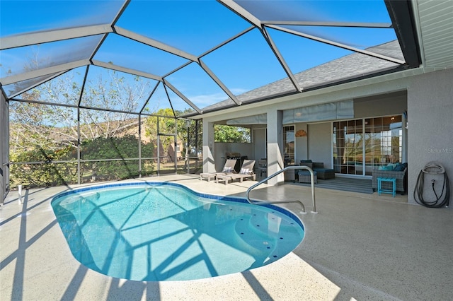 228 Nicholas Pkwy E, Cape Coral, FL 33990 - outdoor pool with a lanai and a patio area