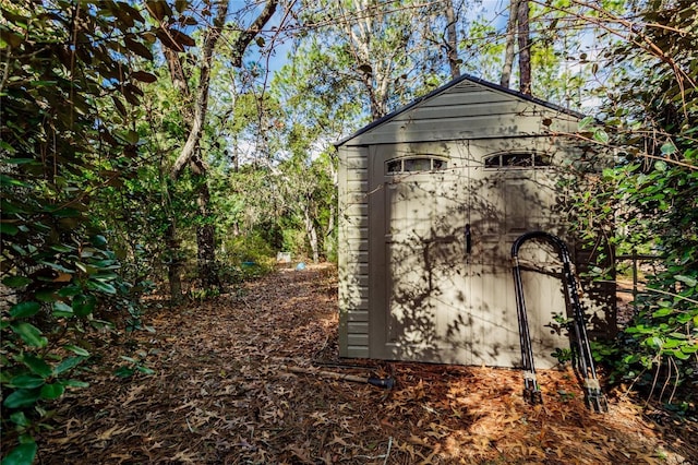 view of outdoor structure