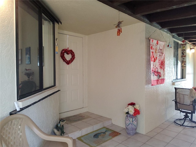 interior space featuring tile patterned floors