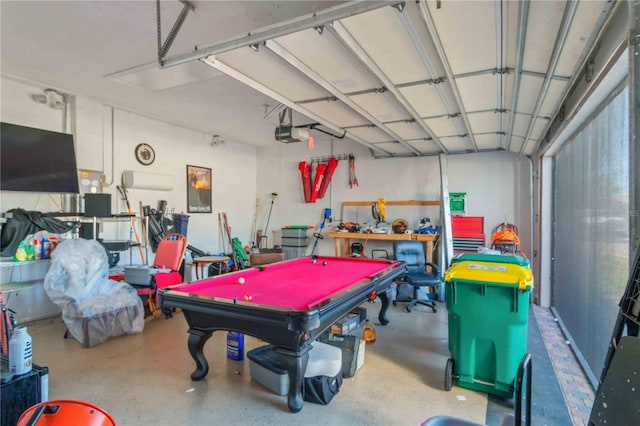 recreation room featuring pool table