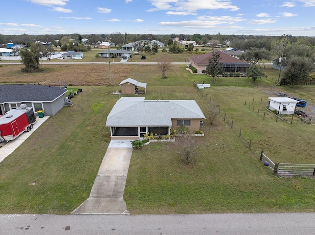 birds eye view of property featuring a residential view