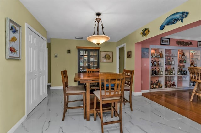 view of dining area