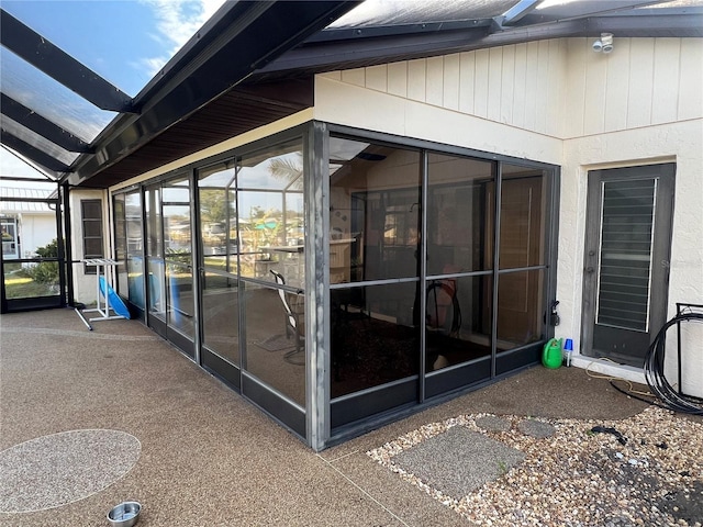 exterior space with a lanai