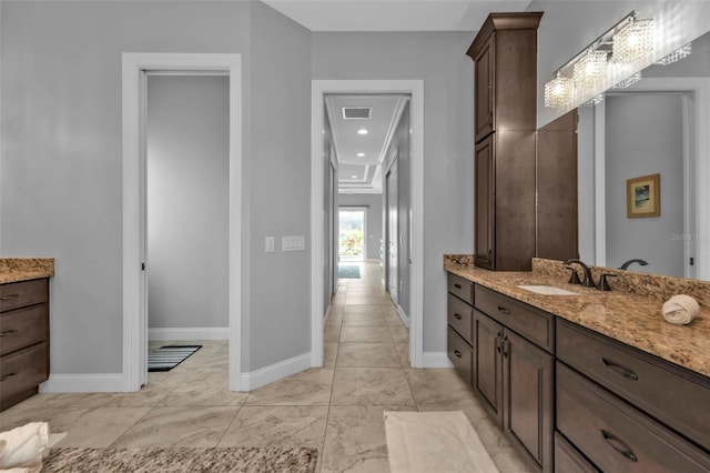 bathroom featuring vanity