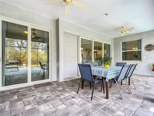 view of sunroom / solarium