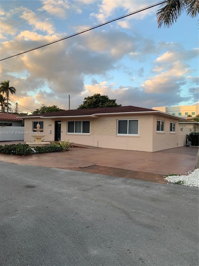 view of front of home