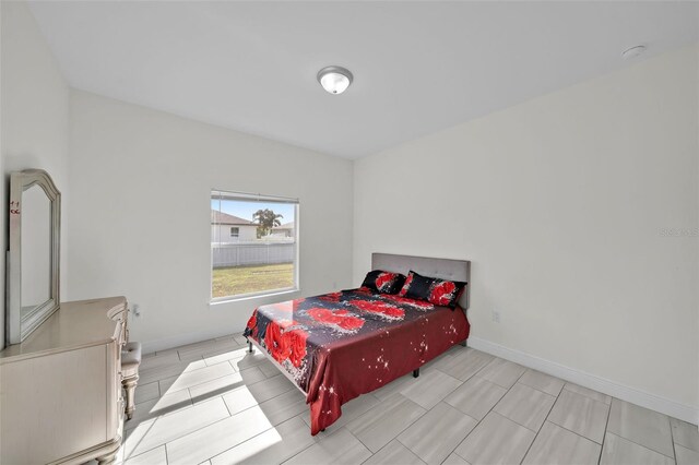 view of tiled bedroom