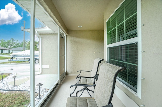 view of balcony